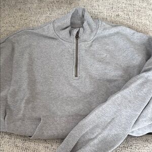 Gymshark Gray Quarter-Zip Sweater